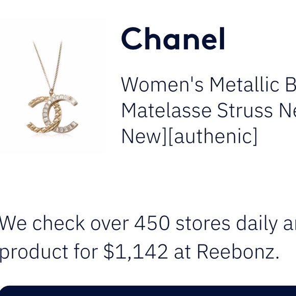 Chanel cocomark rhinestone necklace - Picture 5 of 8